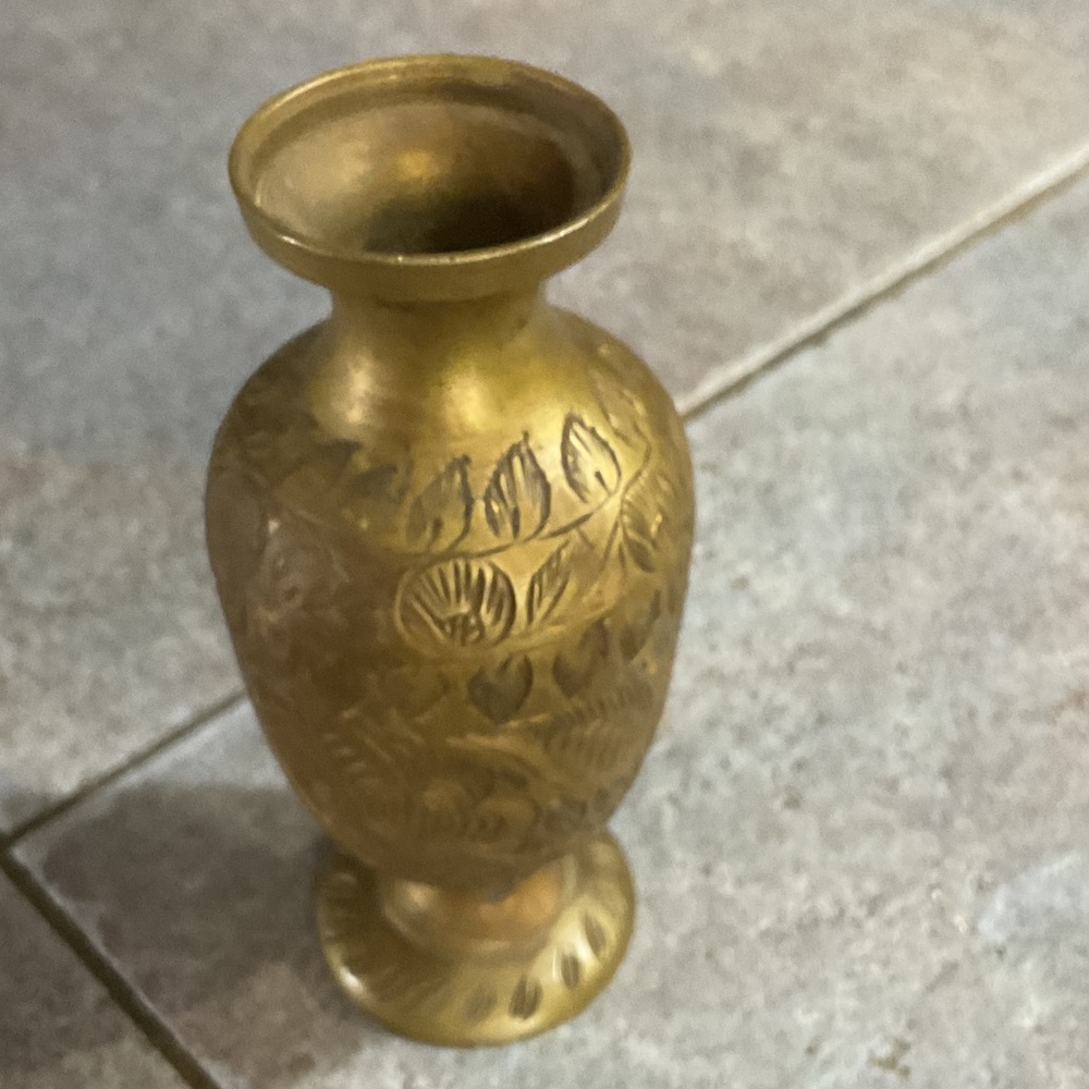 Brass small vase